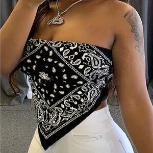 bandana tube top